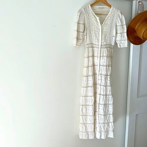 White Lace LoveShackFancy Dress